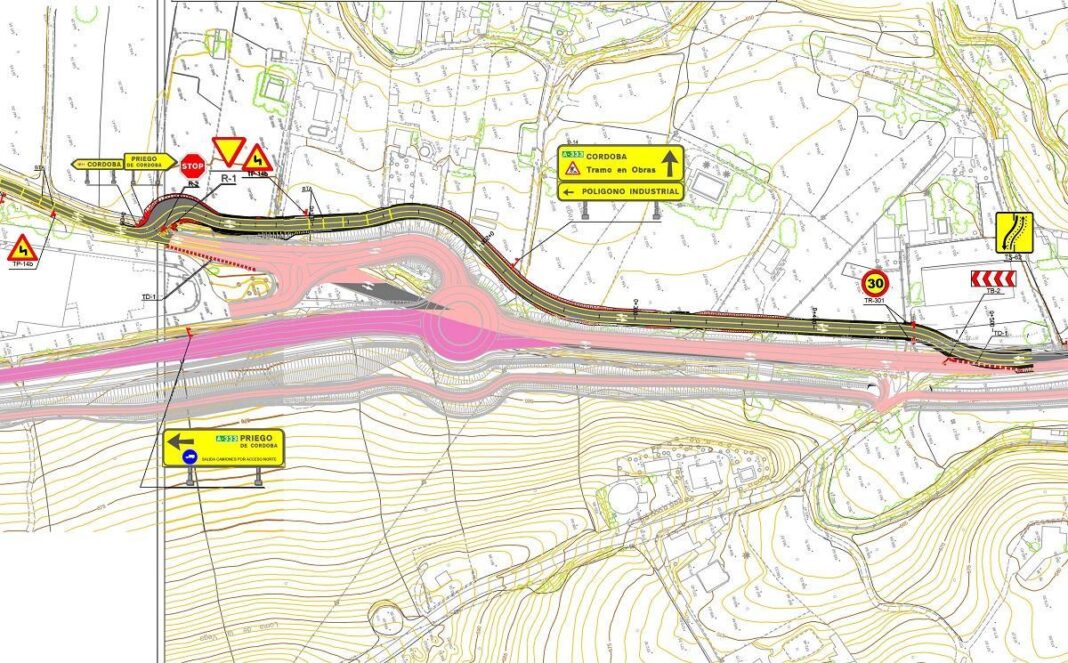 las-obras-de-las-angosturas-obligan-a-hacer-un-desvio-del-trafico-en-priego-desde-este-martes